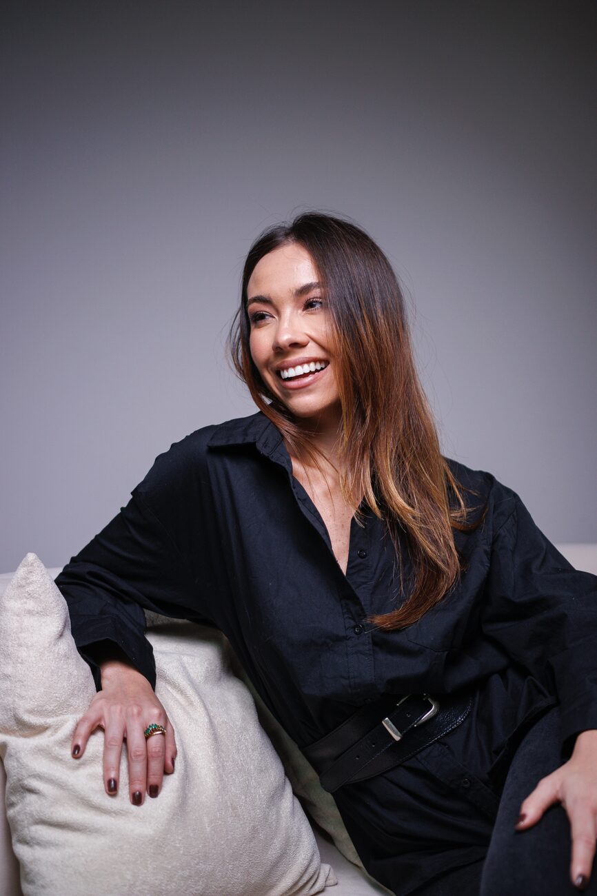 Foto de shooting editorial produzido pela Evolve